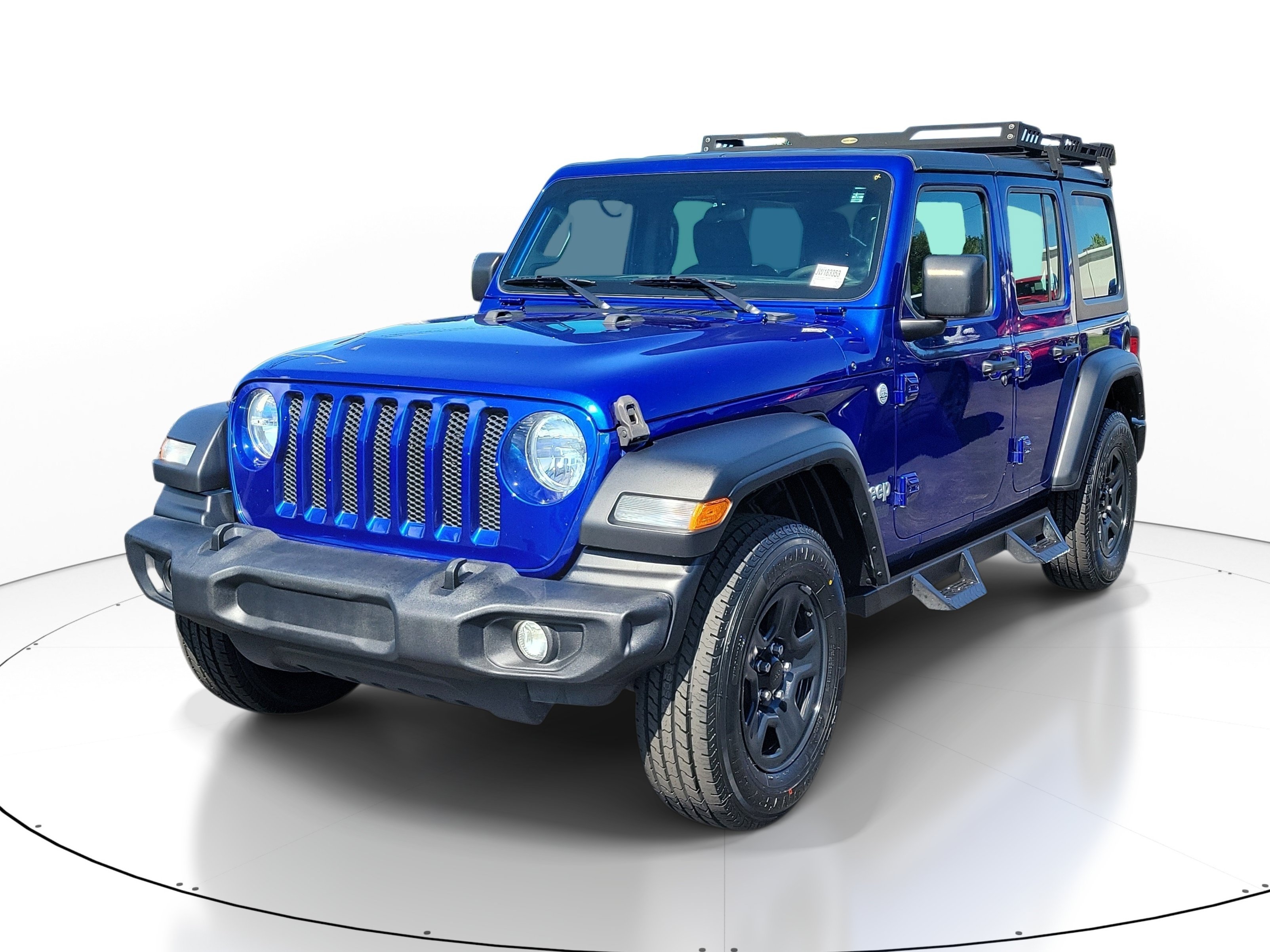 Used 2018 Ocean Blue Metallic Clearcoat Jeep Sport image 2