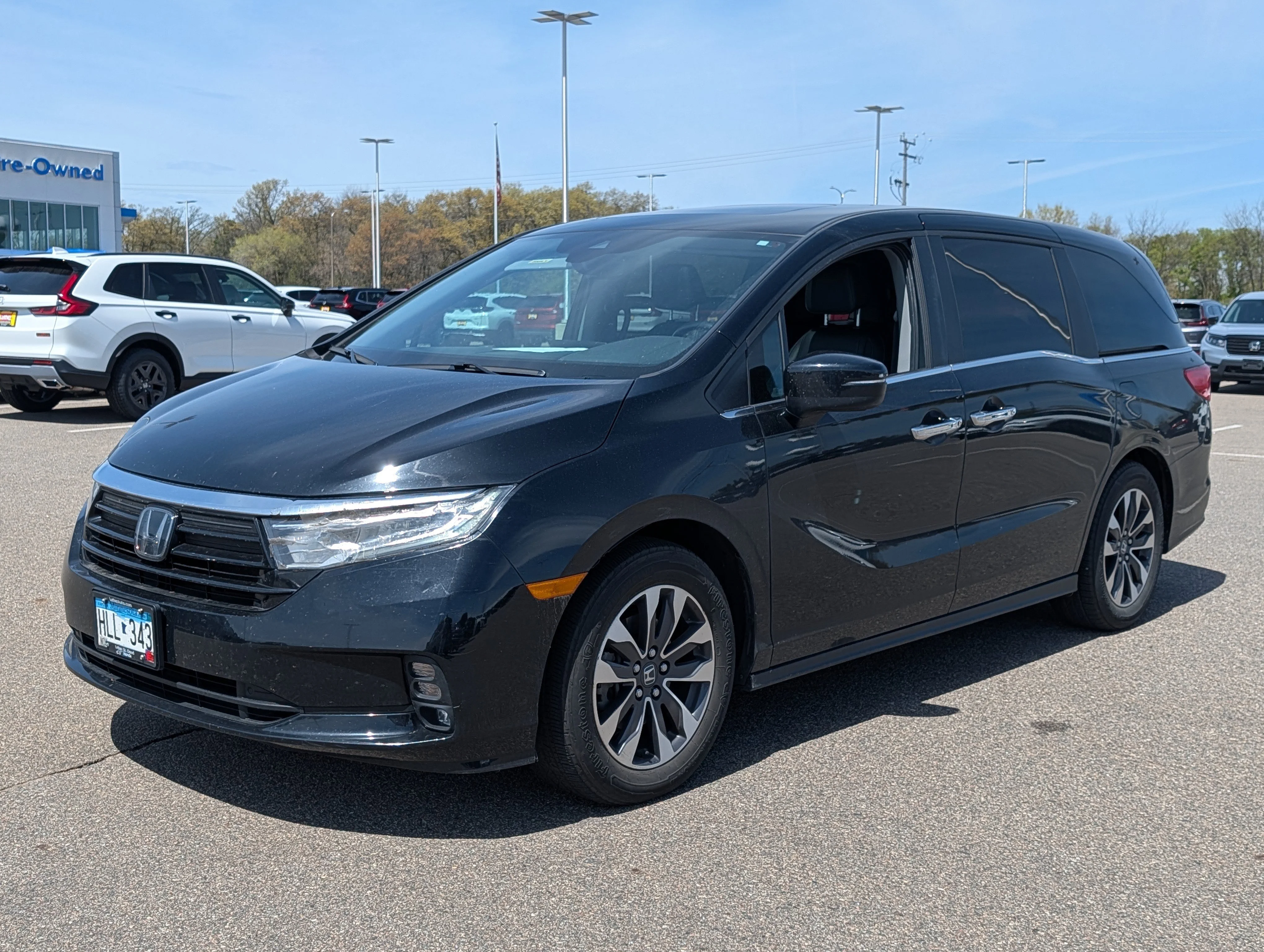Used 2022 Honda Odyssey EX-L with VIN 5FNRL6H73NB050130 for sale in Waite Park, Minnesota