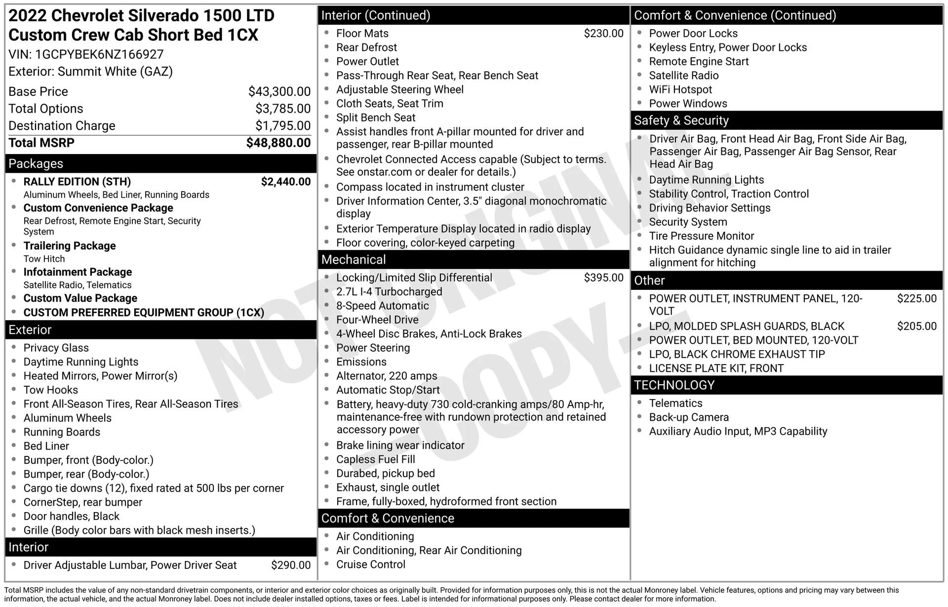 Used 2022 Summit White Chevrolet Custom image 3