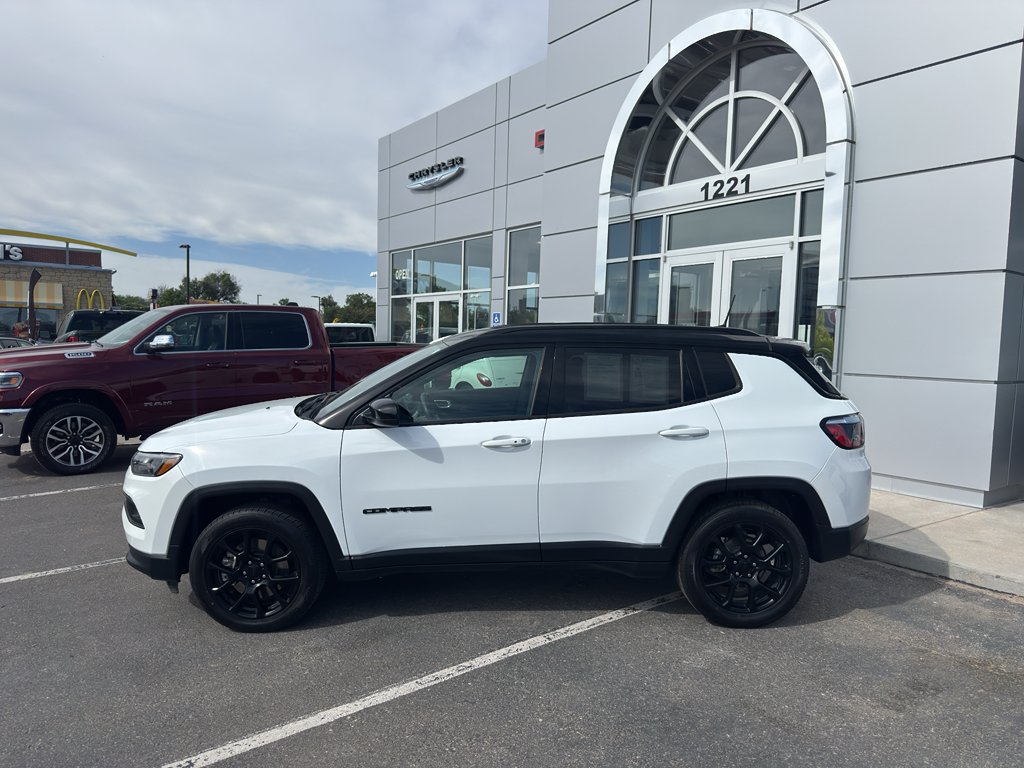 Used 2023 Bright White Clearcoat Jeep Altitude image 2