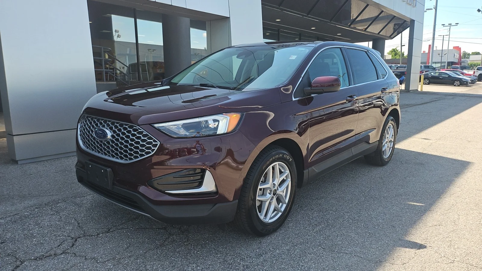 Used 2024 Red Ford 2024 FORD EDGE SEL 4DR SUV 112.2 WB AWD image 8