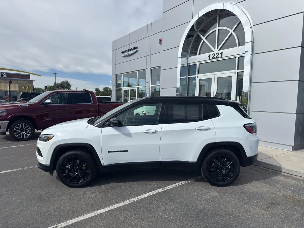 Used 2023 Bright White Clearcoat Jeep Altitude image 2