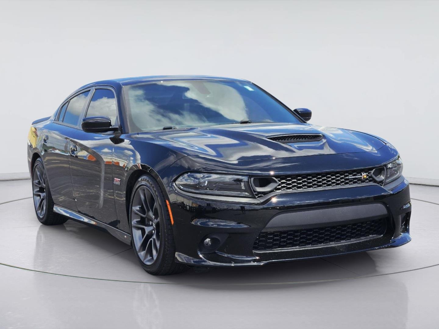 Used 2023 Pitch Black Clearcoat Dodge Scat Pack image 3