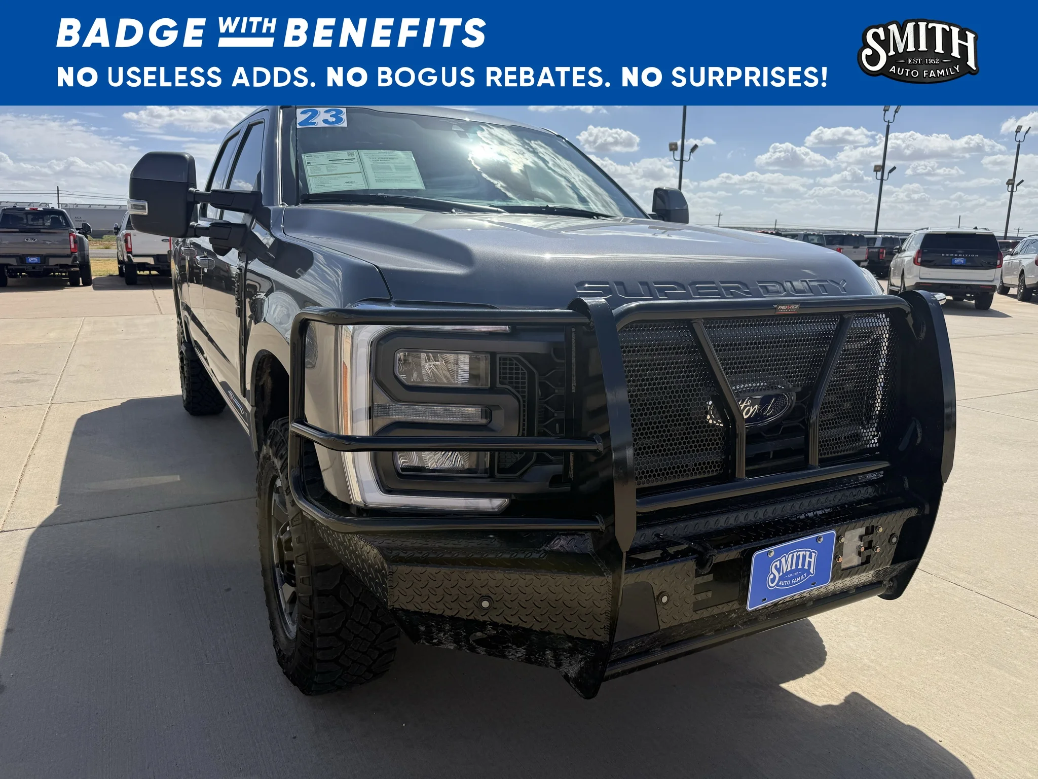 Used 2023 Carbonized Gray Metallic Ford LARIAT image 1