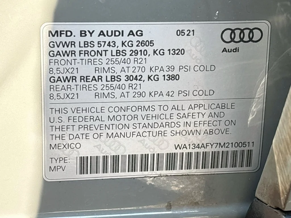 Used 2021 Gray Audi Prestige image 33