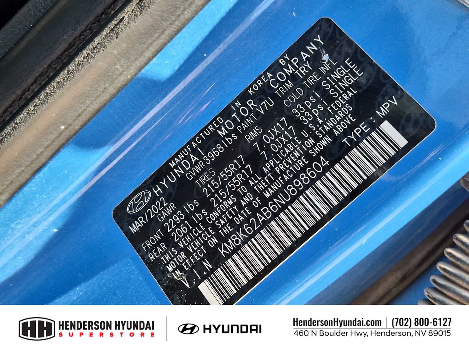 Certified Used 2022 Blue Wave Hyundai SEL image 33