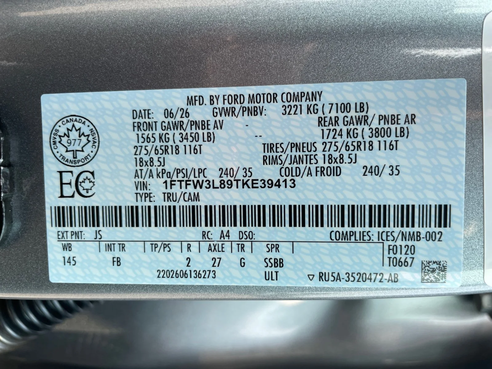 New 2026 Iconic Silver Metallic Ford XLT image 21