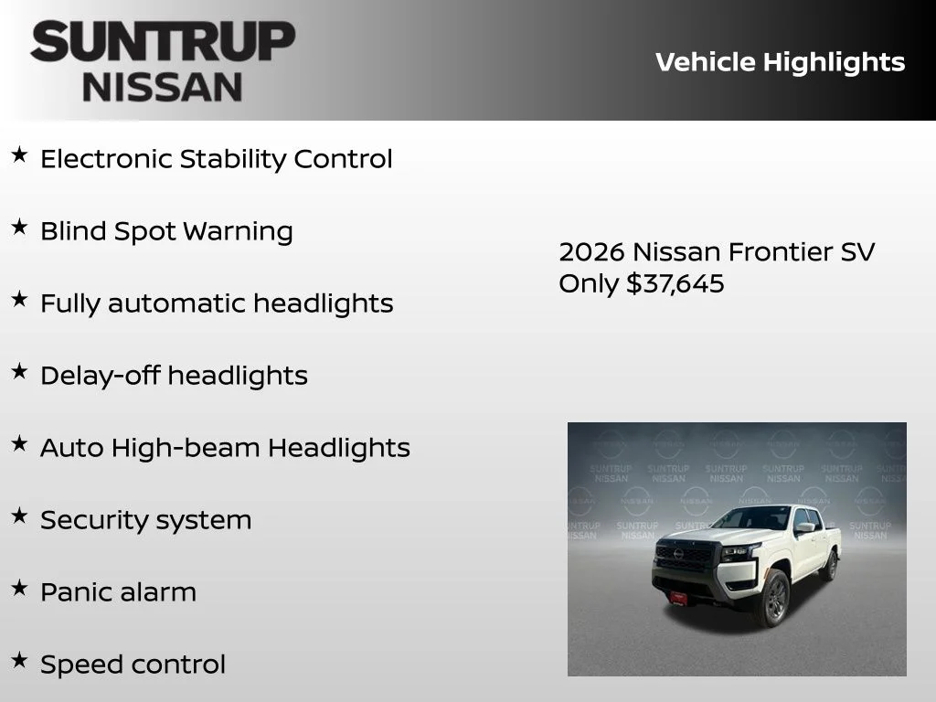 New 2026 White Nissan SV image 26