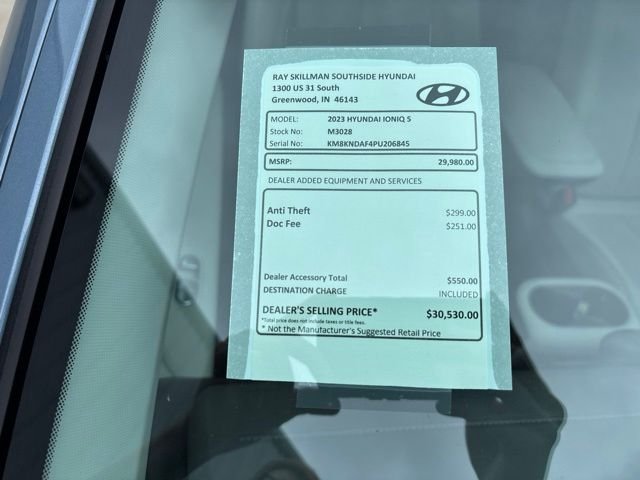 Used 2023 Lucid Blue Hyundai SEL image 2