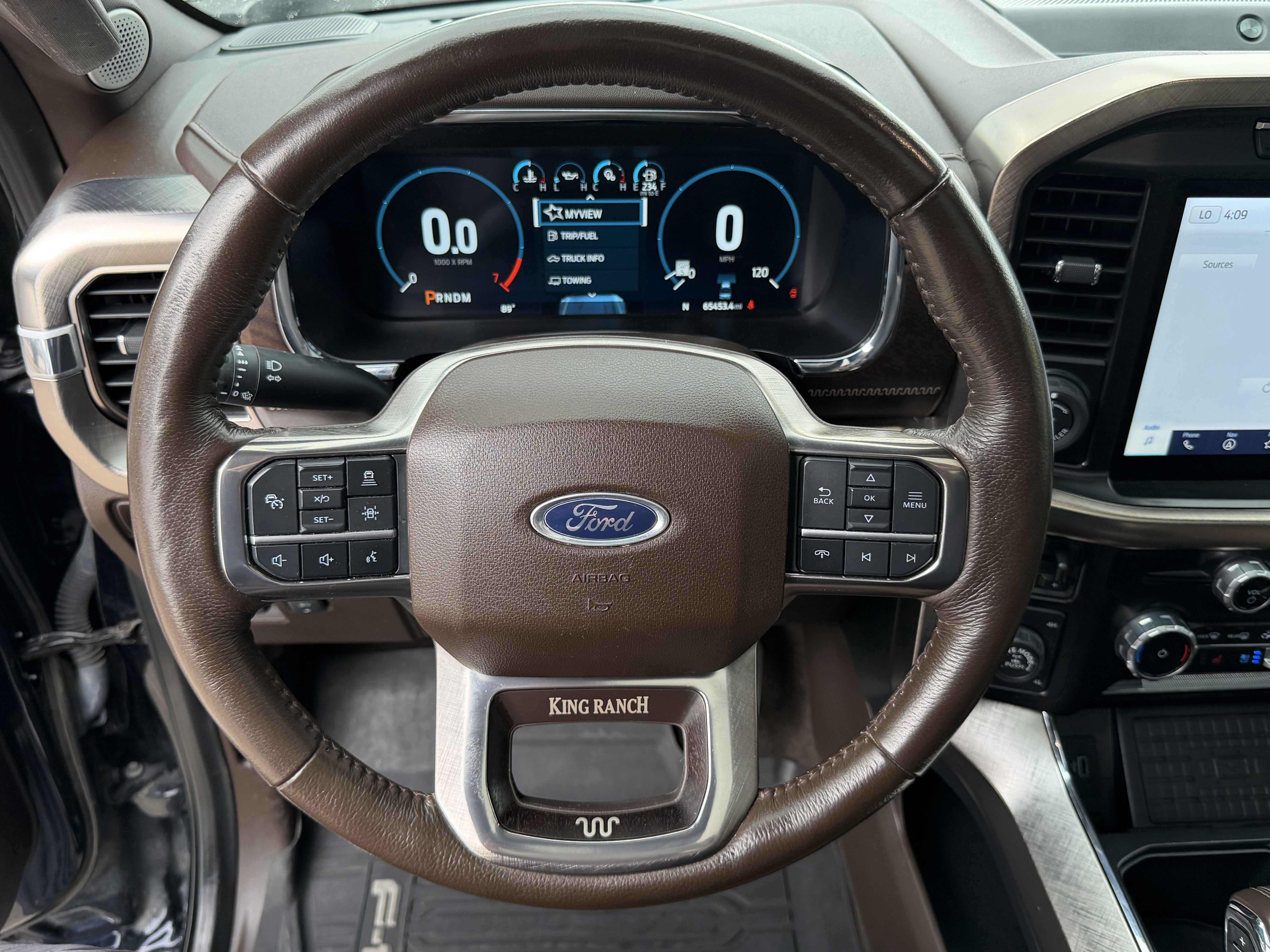 Used 2023 Antimatter Blue Metallic Ford King Ranch PowerBoost image 18