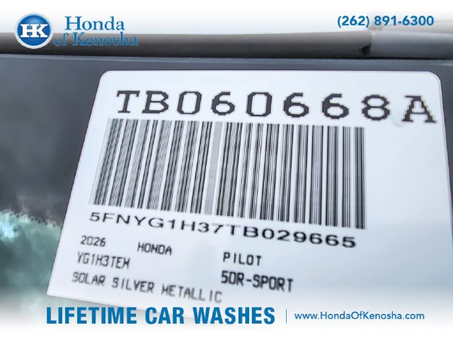 Certified Used 2026 Solar Silver Metallic Honda AWD Sport image 25