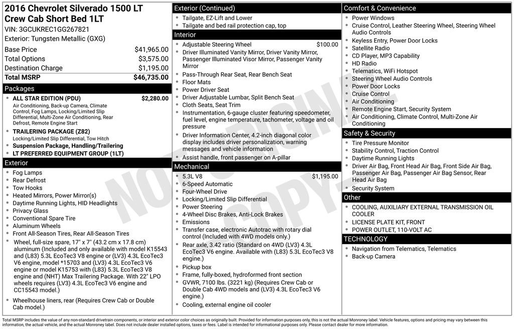 Used 2016 Gray Chevrolet LT image 6