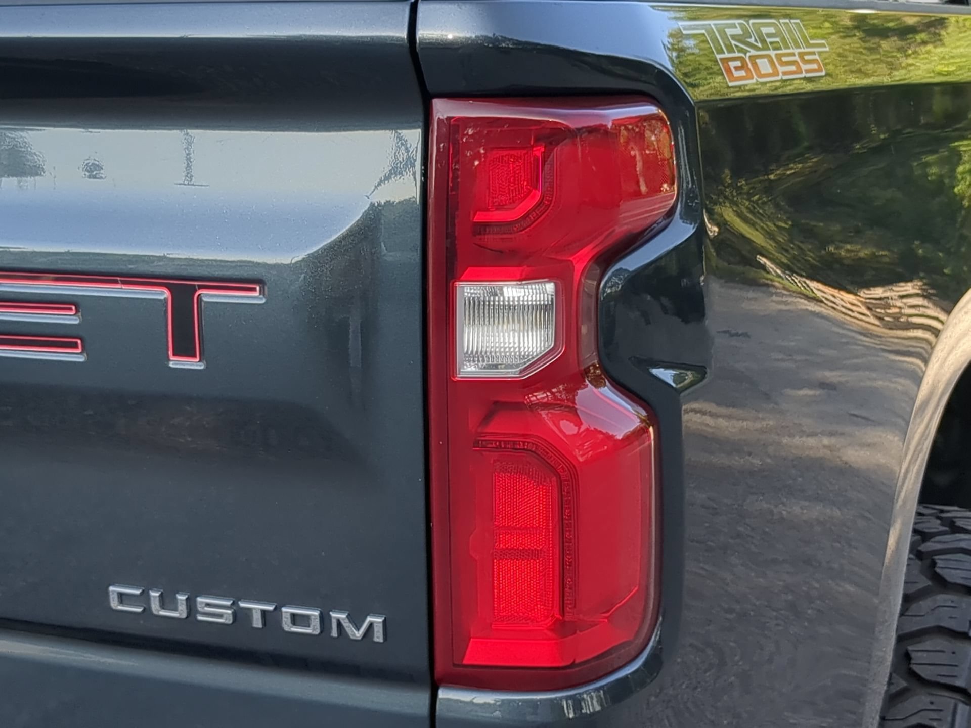 Certified Used 2019 Shadow Gray Metallic Chevrolet Custom Trail Boss Crew Cab Pickup image 44