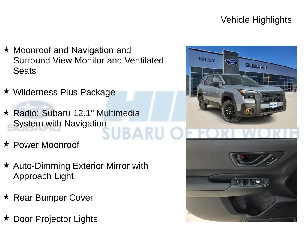 New 2026 ICE SILVER METALLIC Subaru Wilderness image 5