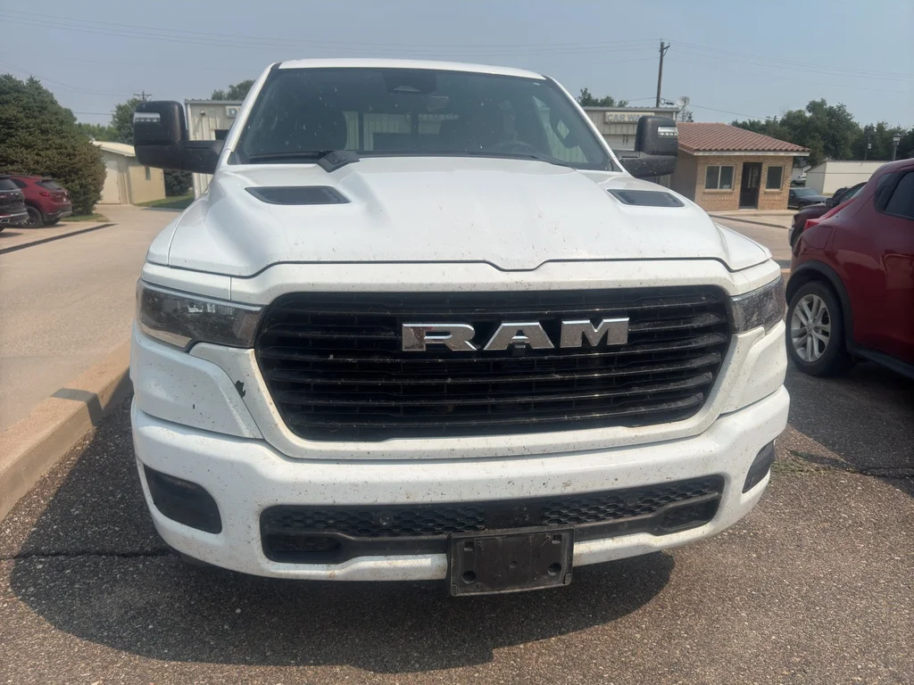 Used 2025 Bright White Clearcoat Ram Laramie image 2