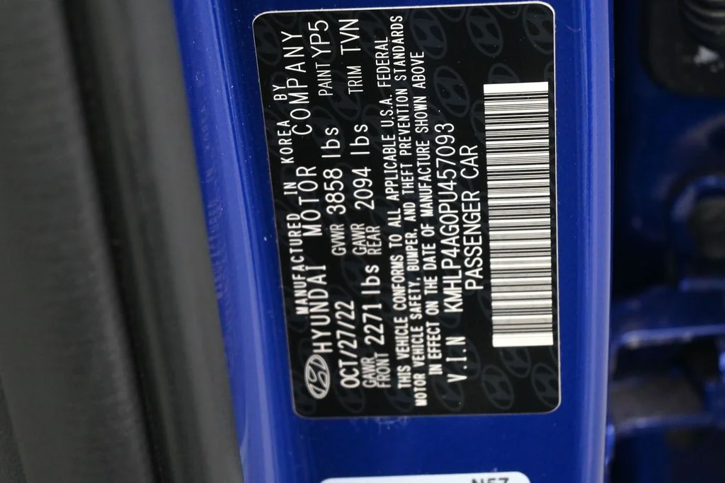 Used 2023 Blue Hyundai Limited image 18