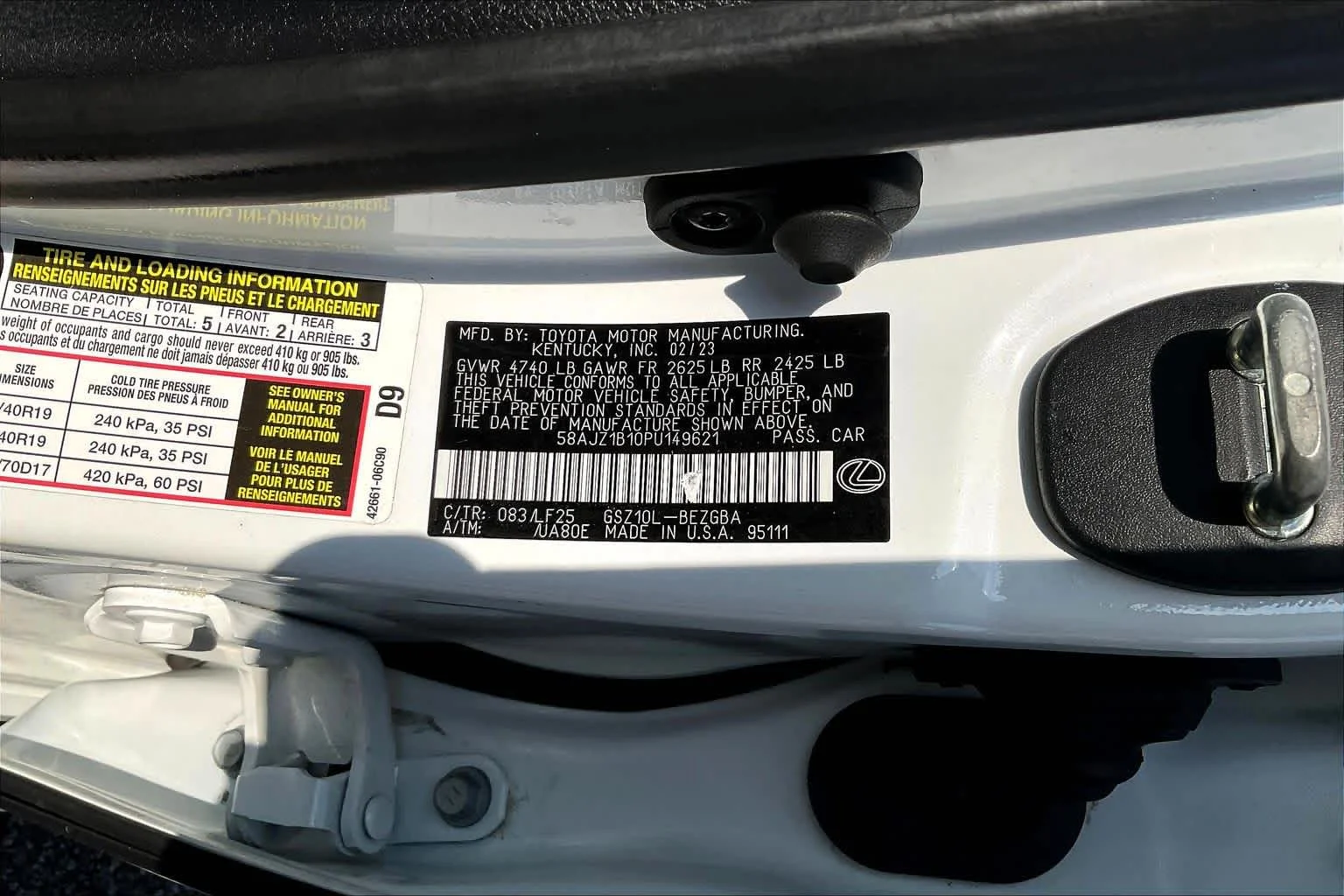 Used 2023 Ultra White Lexus F SPORT Handling image 65