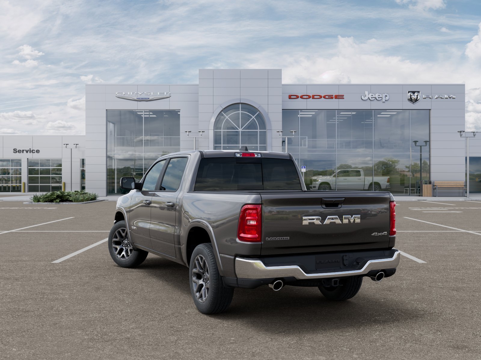 New 2026 Granite Crystal Metallic Clear-Coat Exterior Paint RAM Laramie image 30