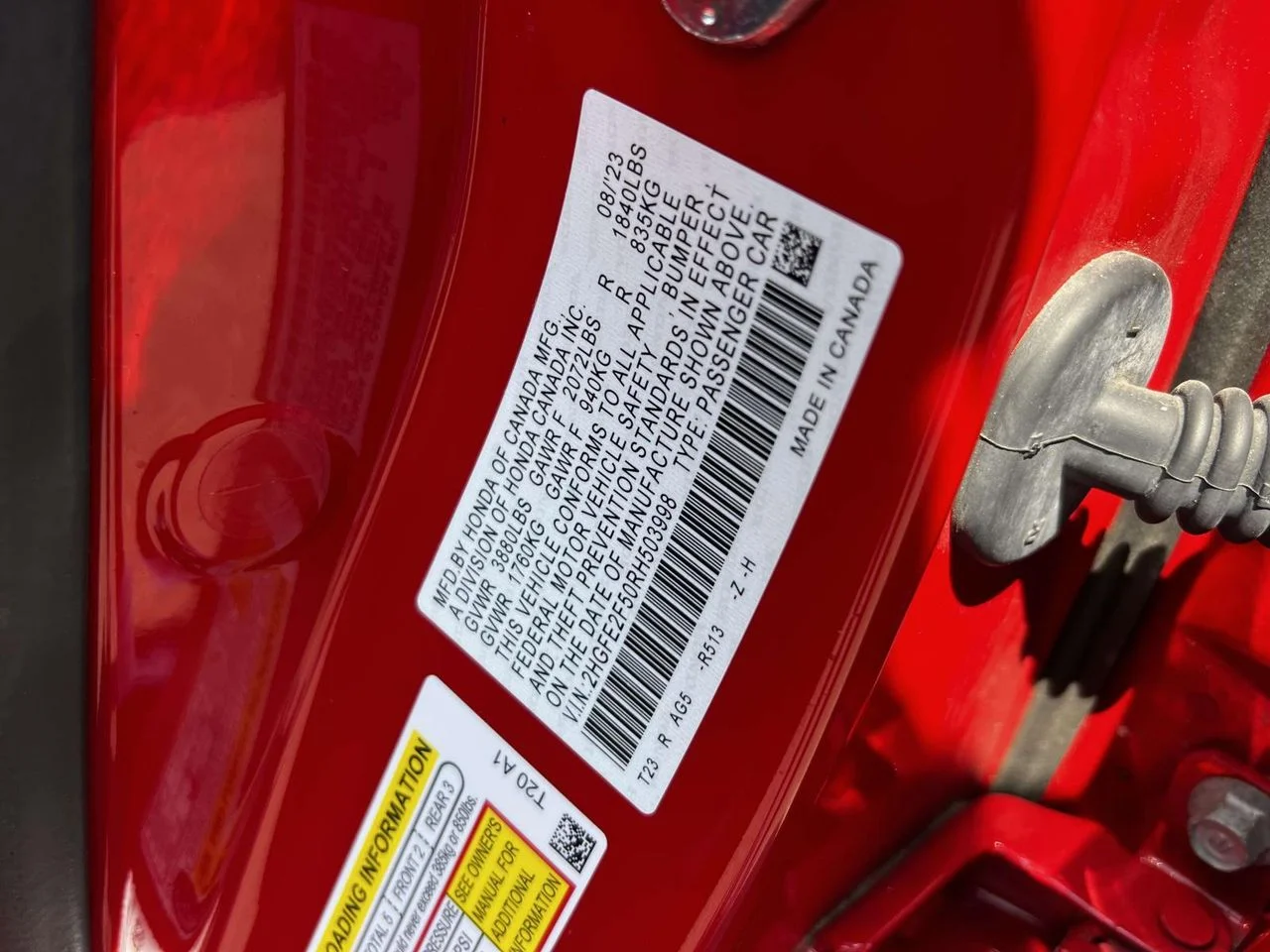 Used 2024 Rallye Red Honda Sport image 30