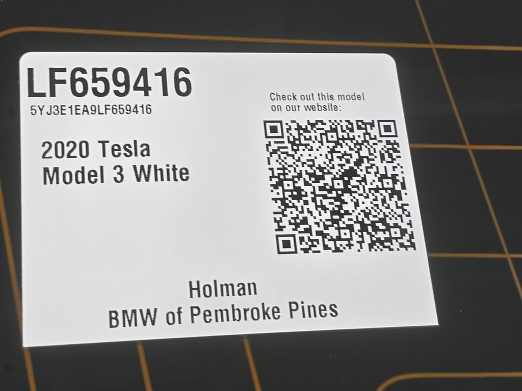 Used 2020 Pearl White Multi-Coat Tesla  image 26