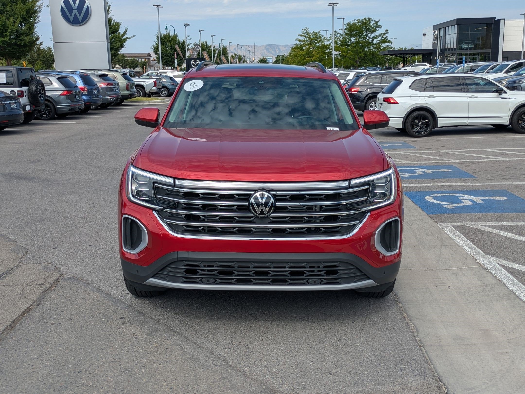 Certified Used 2025 Aurora Red Metallic Volkswagen 2.0T SE w/Technology image 10