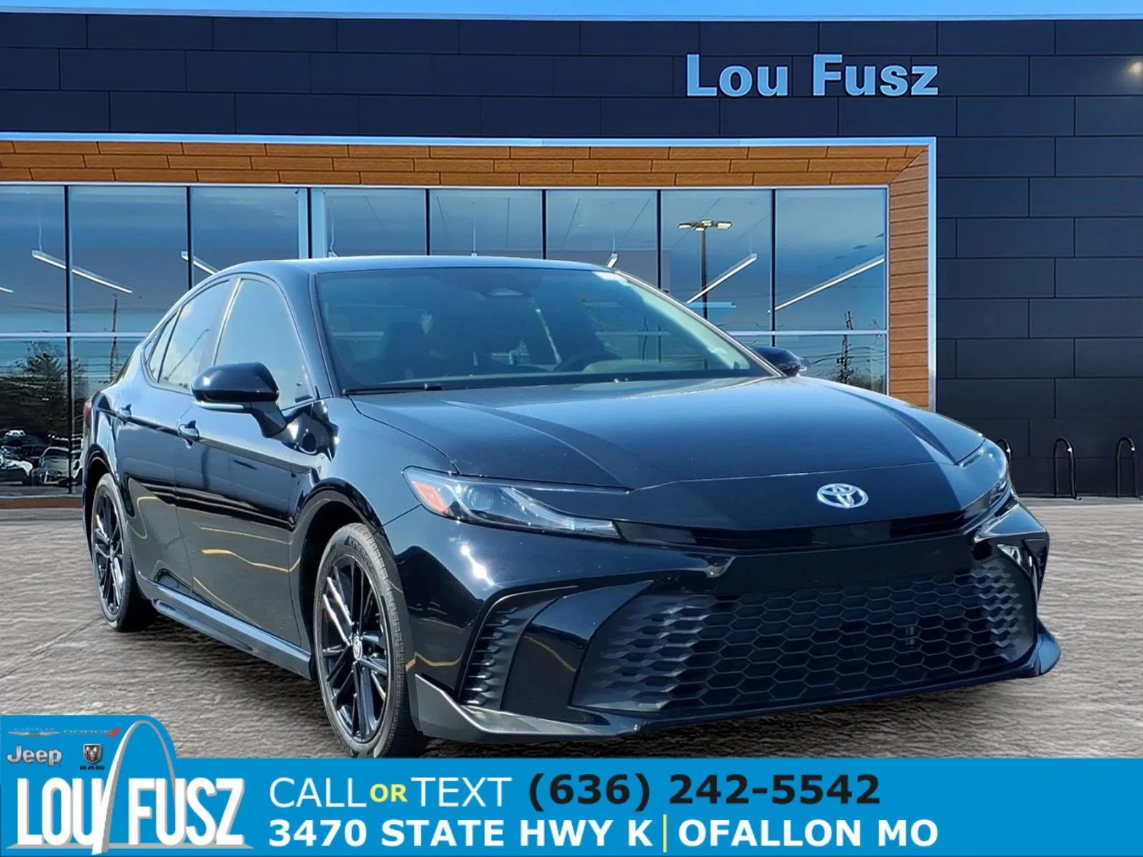 Used 2025 Midnight Black Metallic Toyota SE image 1
