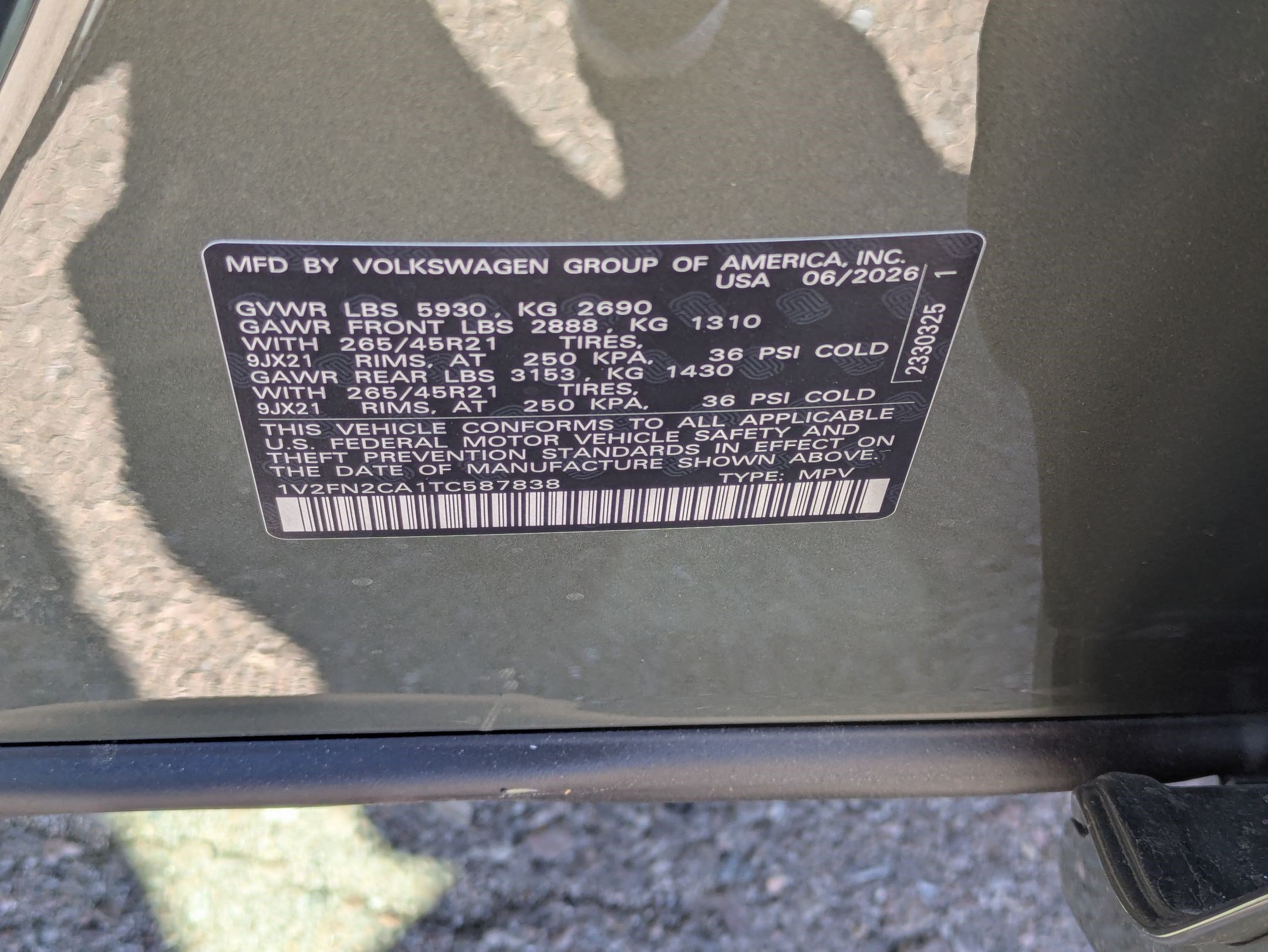 New 2026 Avocado Green Pearl Volkswagen 2.0T SEL Premium R-Line image 17
