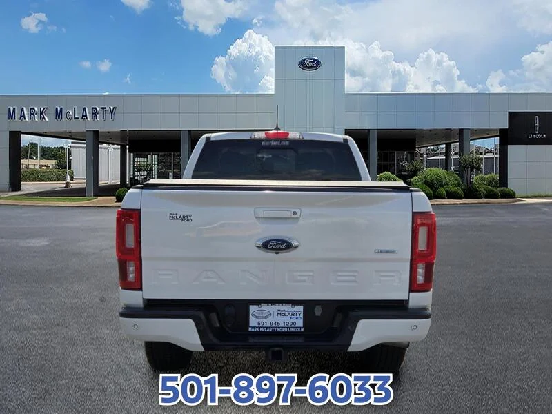 Used 2020 White Platinum Clearcoat Metal FORD LARIAT 2WD SUPERCREW 5