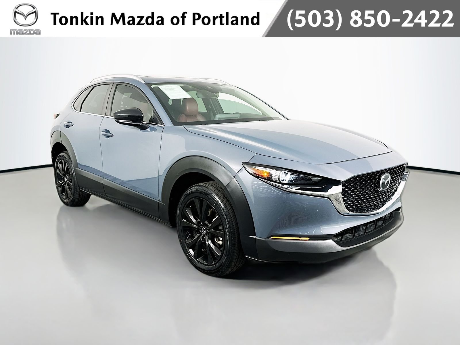 Used 2022 Polymetal Gray Metallic Mazda 2.5 S Carbon Edition AWD with Leather Heated Seats image 1