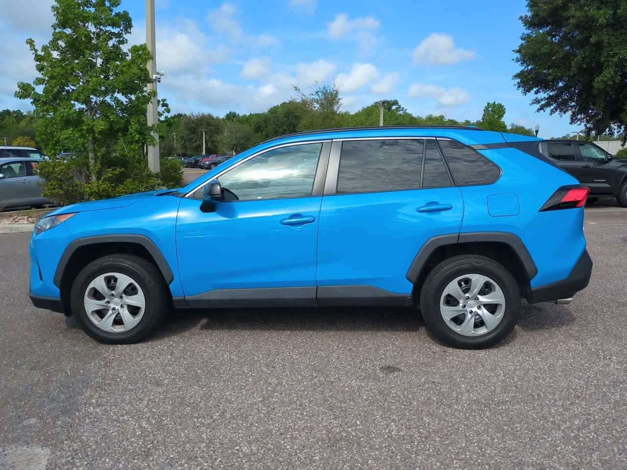Used 2021 Blue Flame Toyota LE image 3