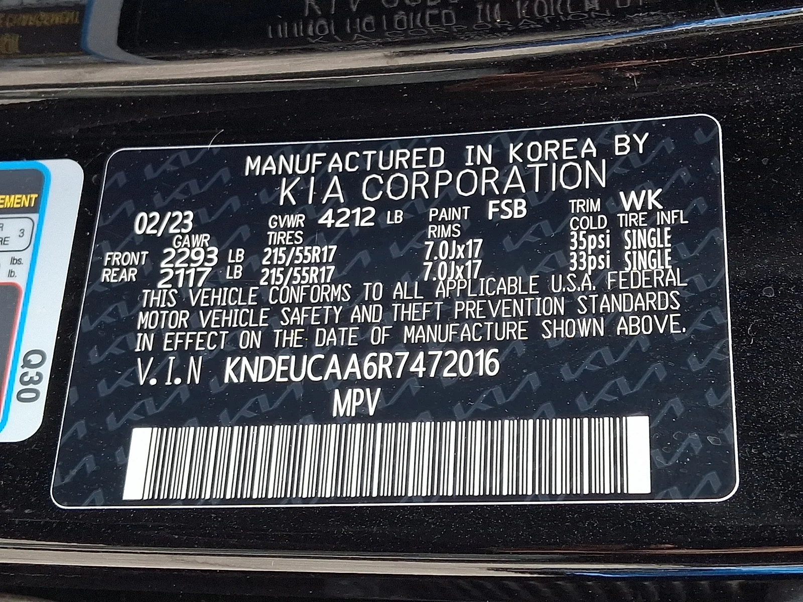 Certified Used 2024 Black Kia S image 27