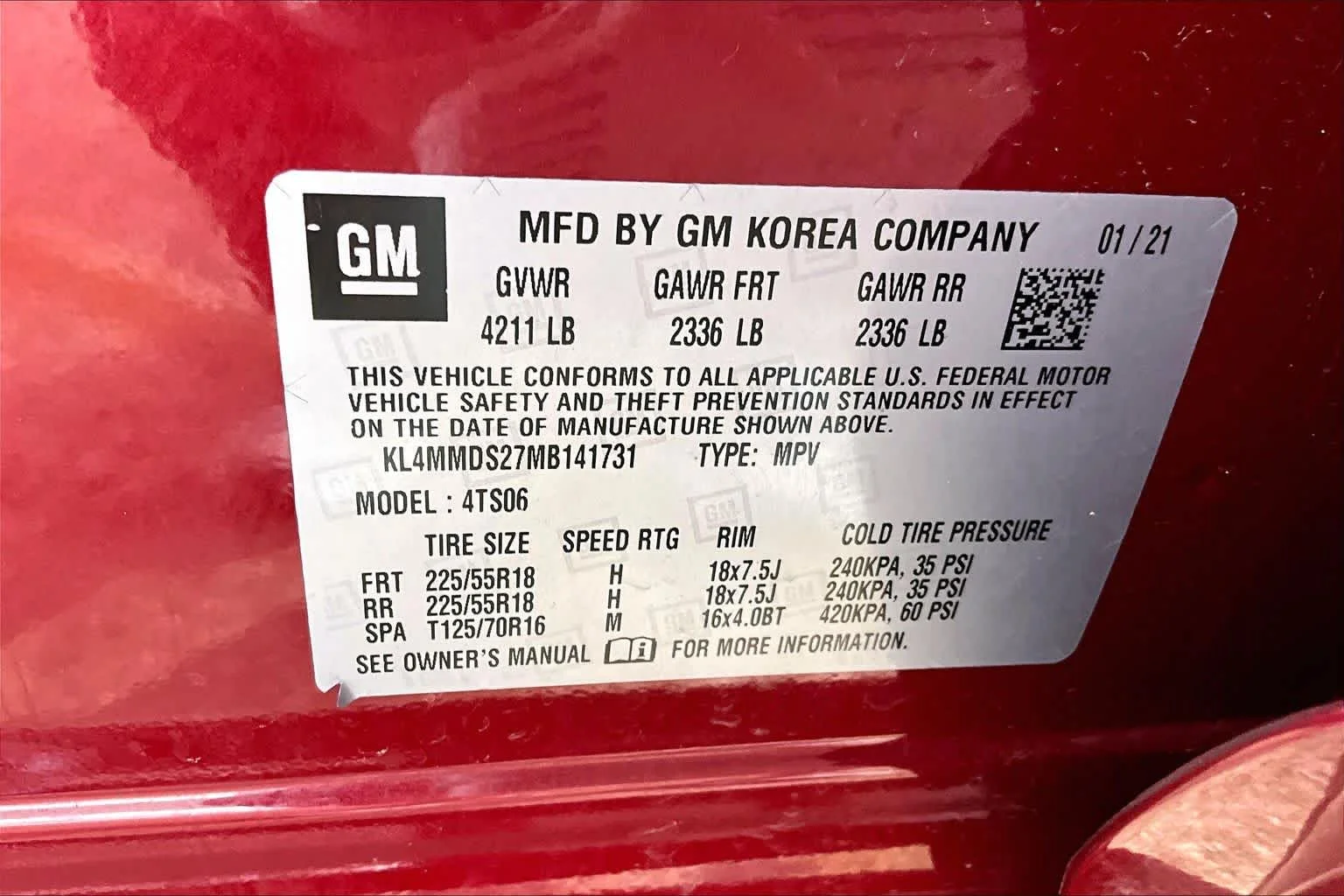 Used 2021 Chili Red Metallic Buick Select image 35