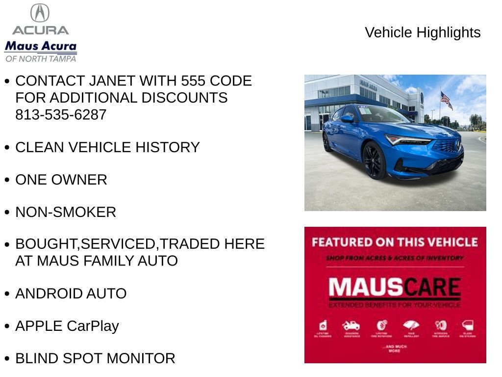 Used 2026 Blue Acura A-Spec Package image 8