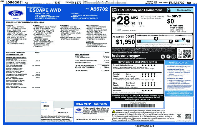 Certified Used 2024 White Ford ST-Line image 28
