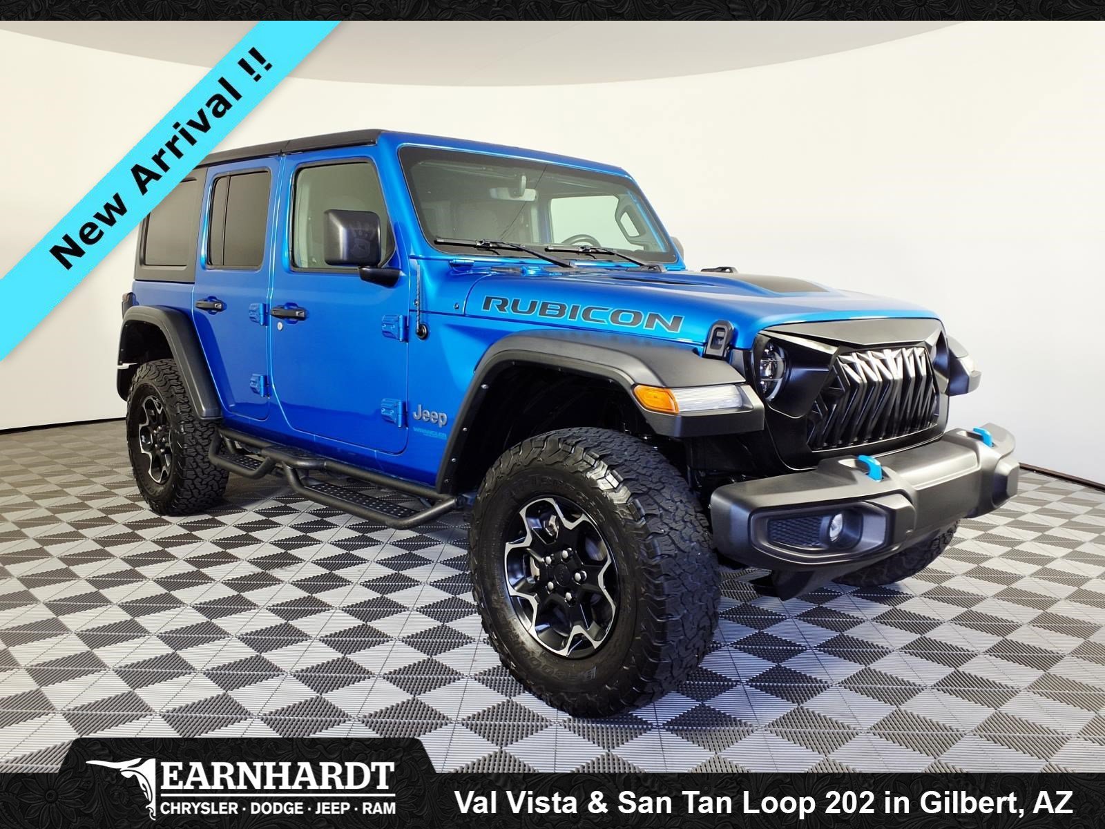 Used 2021 Hydro Blue Pearlcoat Jeep Unlimited Rubicon image 3