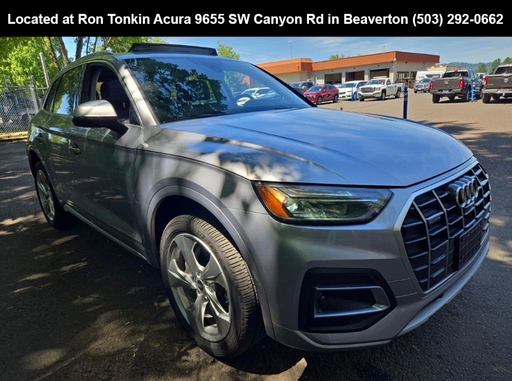 Used 2021 Florett Silver Metallic Audi 45 Premium Plus image 1