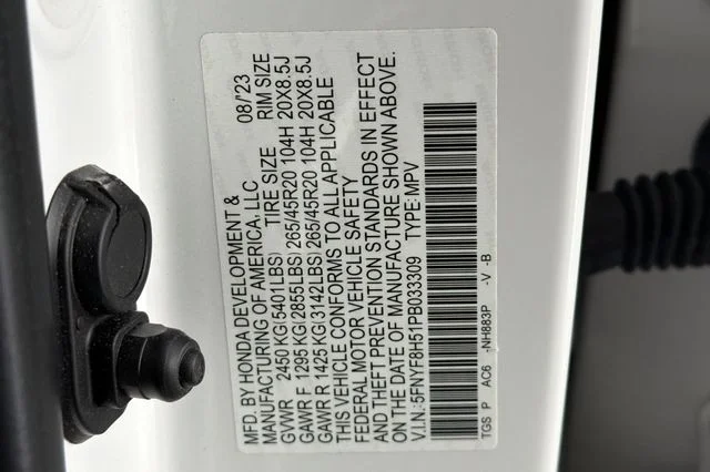 Certified Used 2023 Platinum White Pearl Honda EX-L image 39