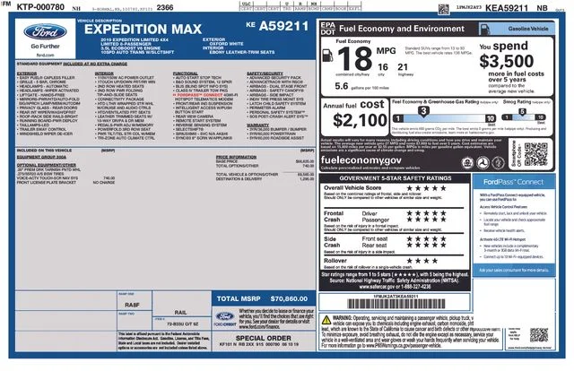 Used 2019 Oxford White Ford Limited image 16
