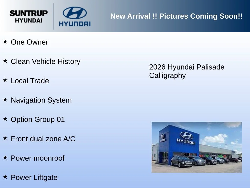 Used 2026 Abyss Black Pearl Hyundai Calligraphy image 2
