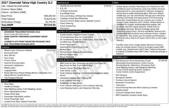 2027 Chevrolet Tahoe High Country - Photo 26