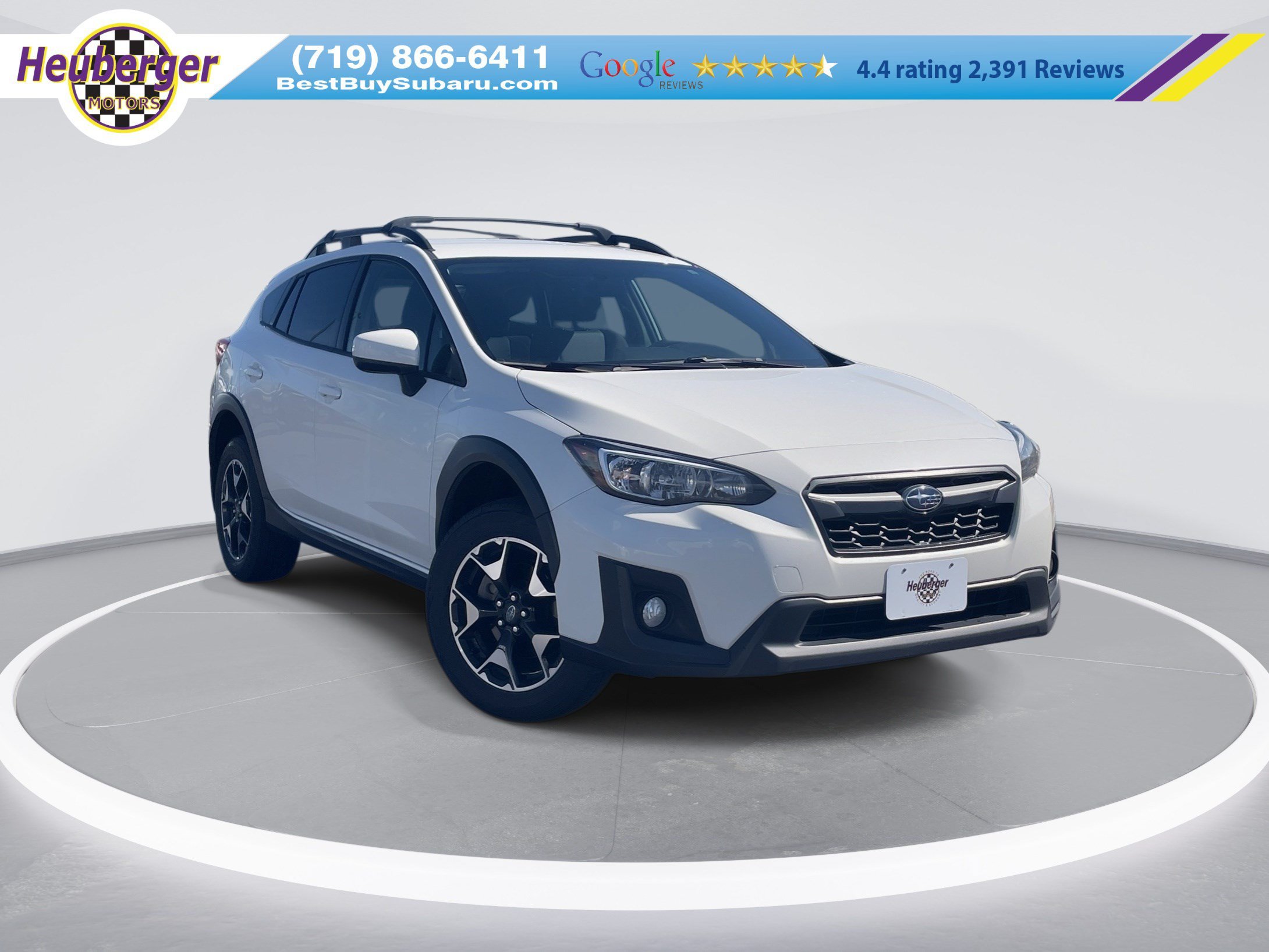 Used 2019 Crystal White Pearl Subaru Premium image 1
