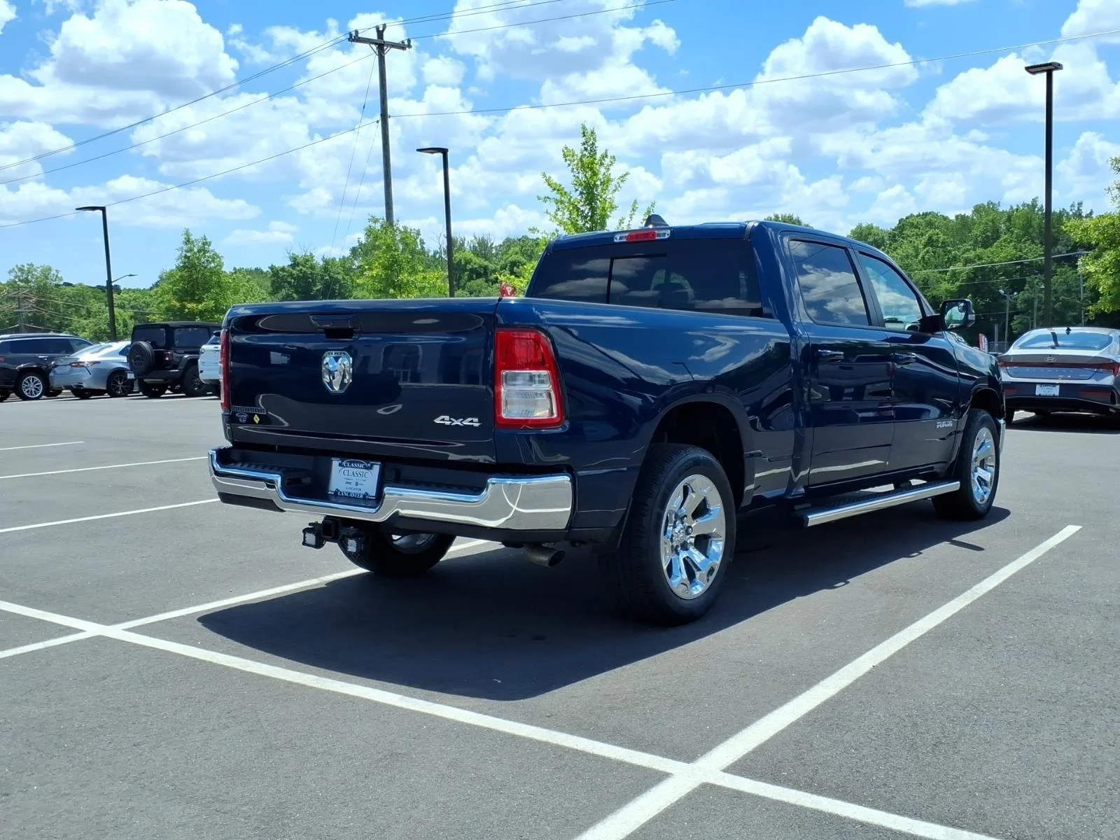 Used 2022 Patriot Blue Pearlcoat Ram Big Horn image 2