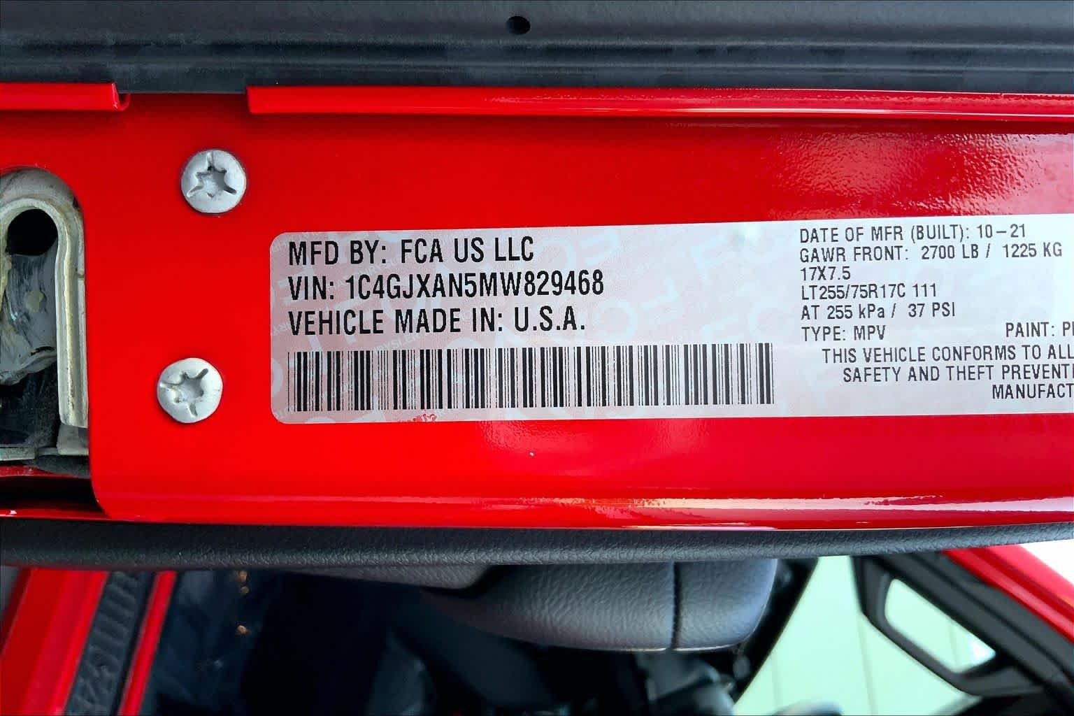 Used 2021 Firecracker Red Clearcoat Jeep Willys image 29