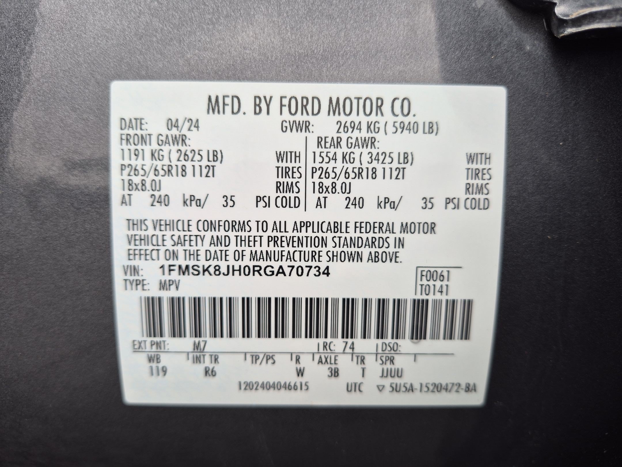 Certified Used 2024 Blue Ford Timberline image 34