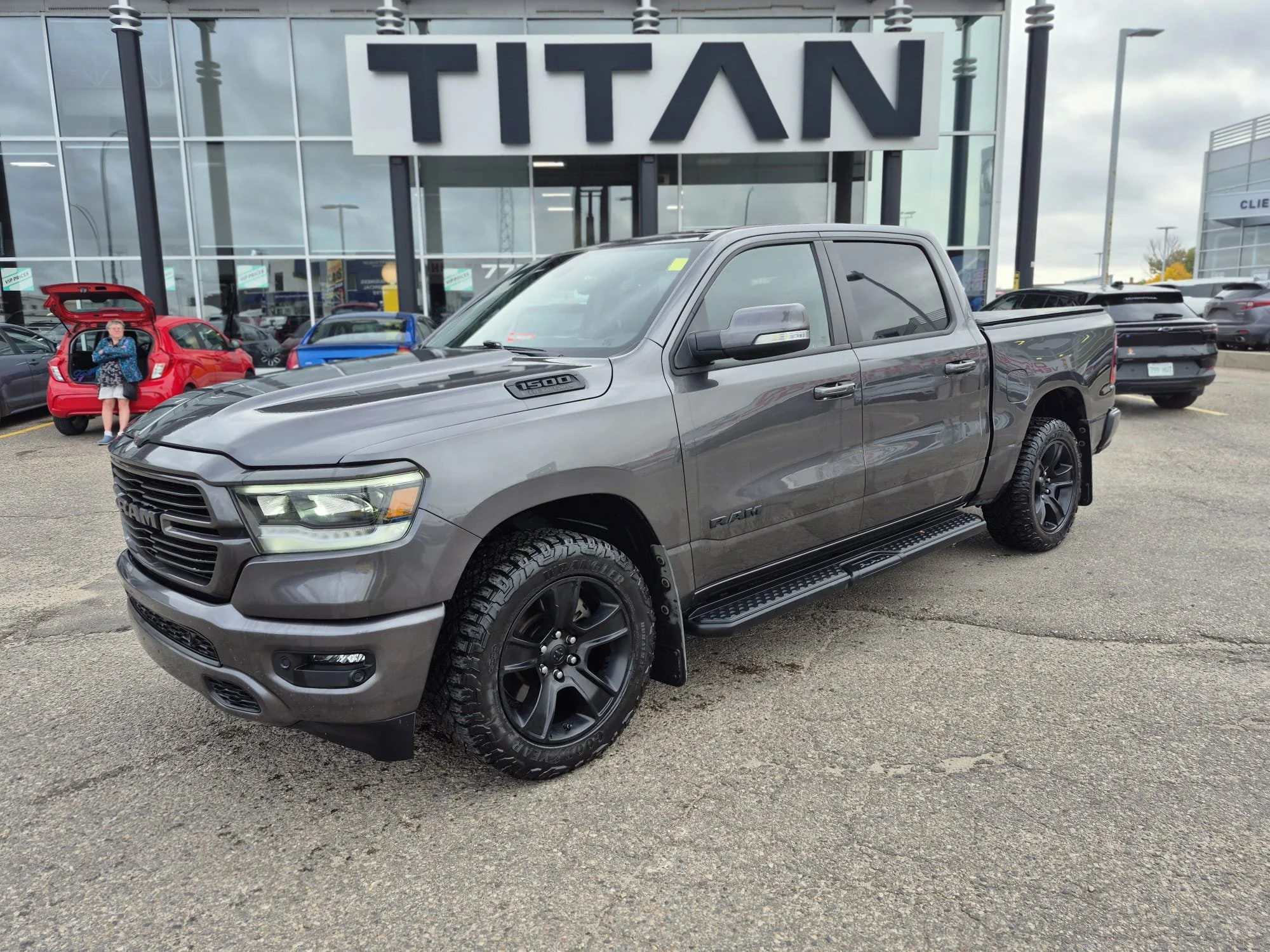 Certified Used 2022 Granite Crystal Metallic Ram Sport 4x4*5.7L HEMI | Htd Seats | Htd Wheel | Nav | Alpine Audio | Park Assist | Tow Pkg | CarPlay image 2