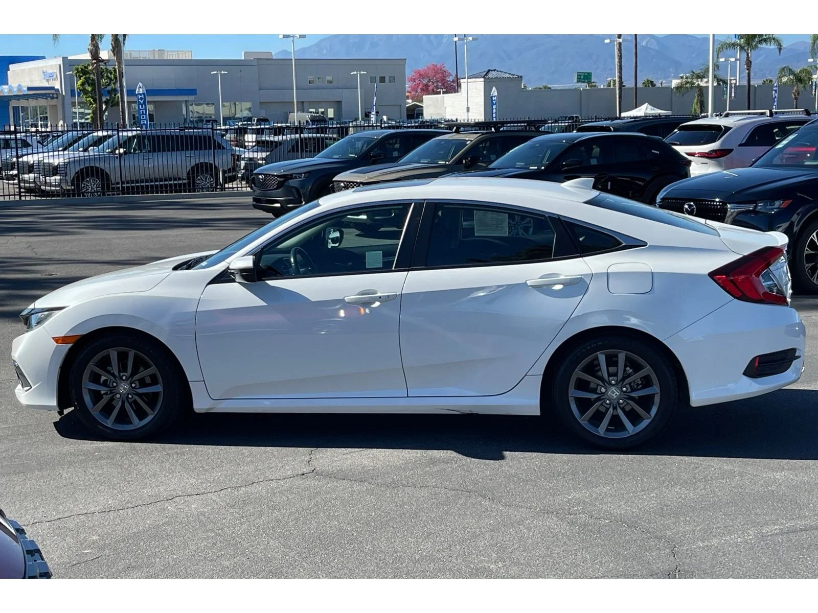 Used 2021 Platinum White Pearl Honda EX image 2