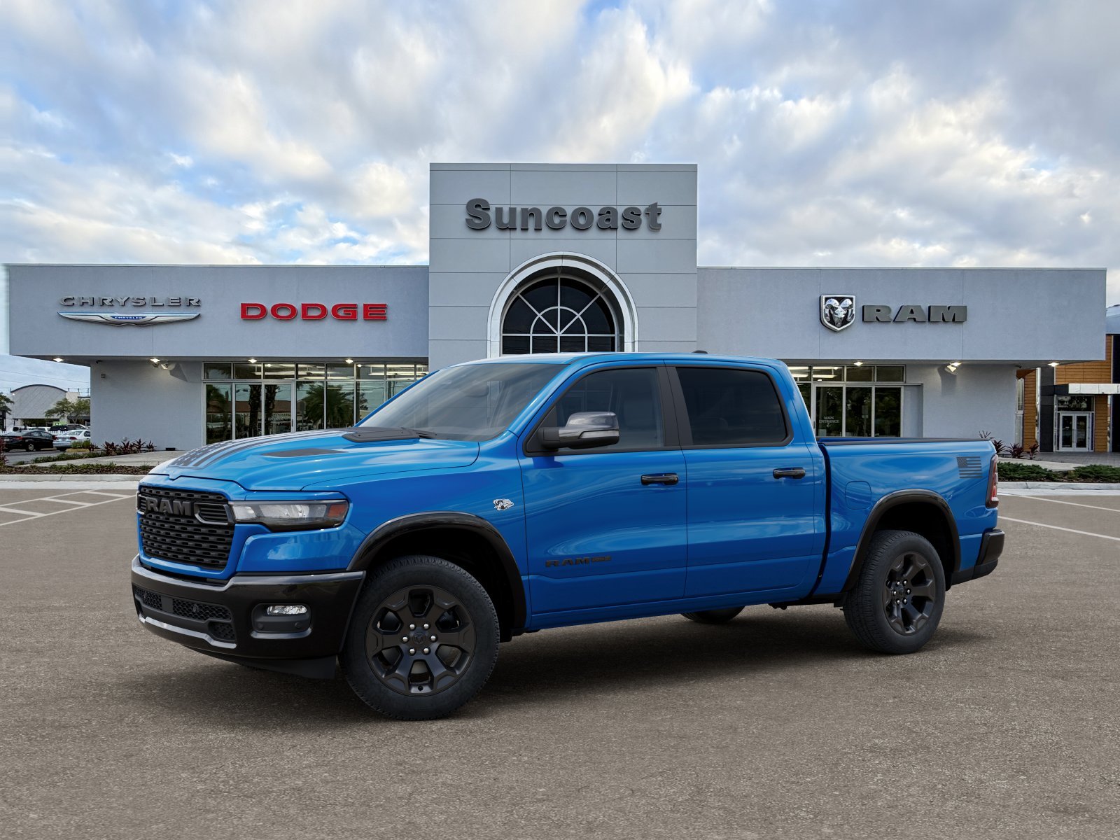 New 2026 Hydro Blue Pearl-Coat Exterior Paint RAM Big Horn/Lone Star image 34