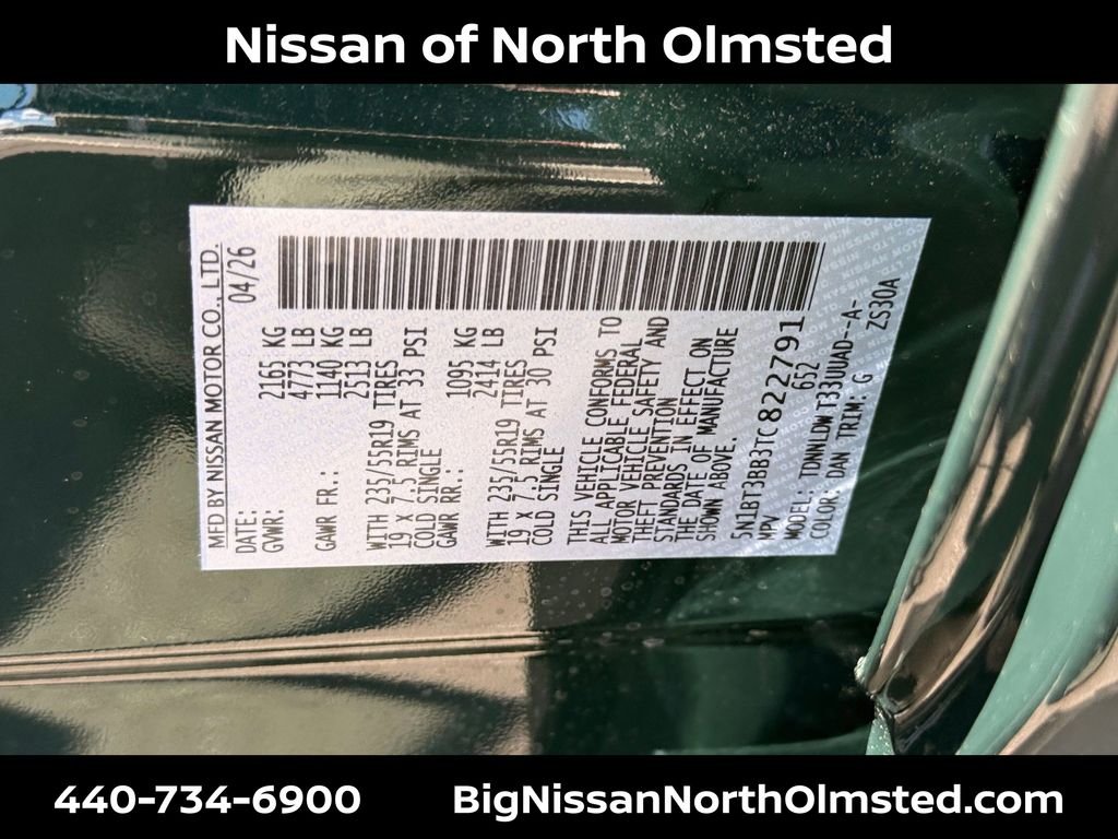 New 2026 Obsidian Green Pearl Nissan Dark Armor™ image 20