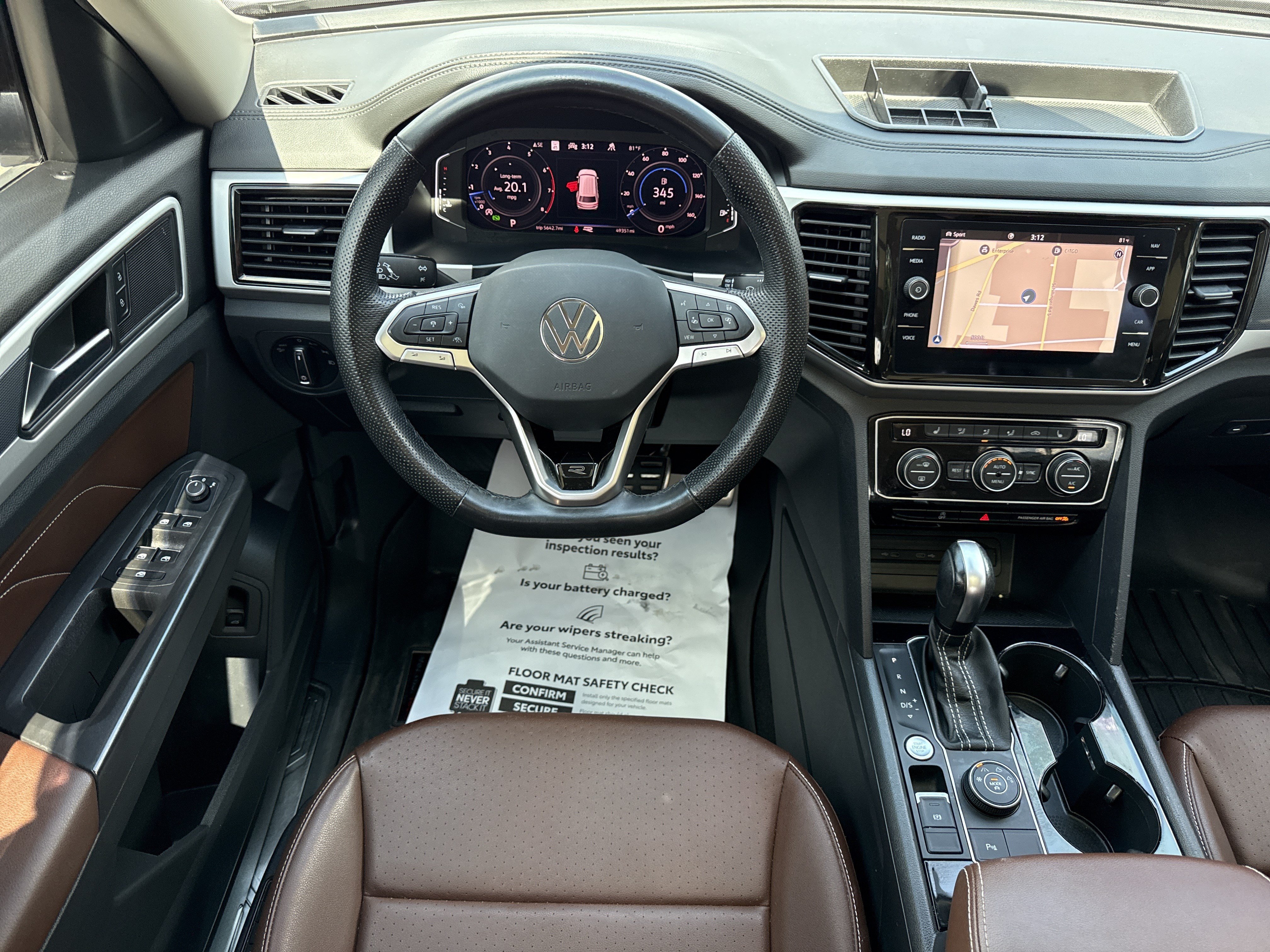 Used 2023 Pure White Volkswagen 3.6L V6 SEL R-Line Black image 18