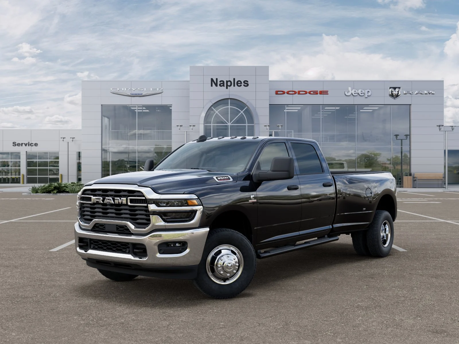 New 2026 Diamond Black Crystal Pearl-Coat Exterior Paint RAM Tradesman image 27